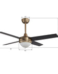 This Nova 52'' Smart Ceiling Fan keeps your space cool, bright, and stylish. It is a soft modern masterpiece perfect for your large indoor living spaces. This Wifi smart ceiling fan use elegant Plywood blades and compatible with LED Light. 