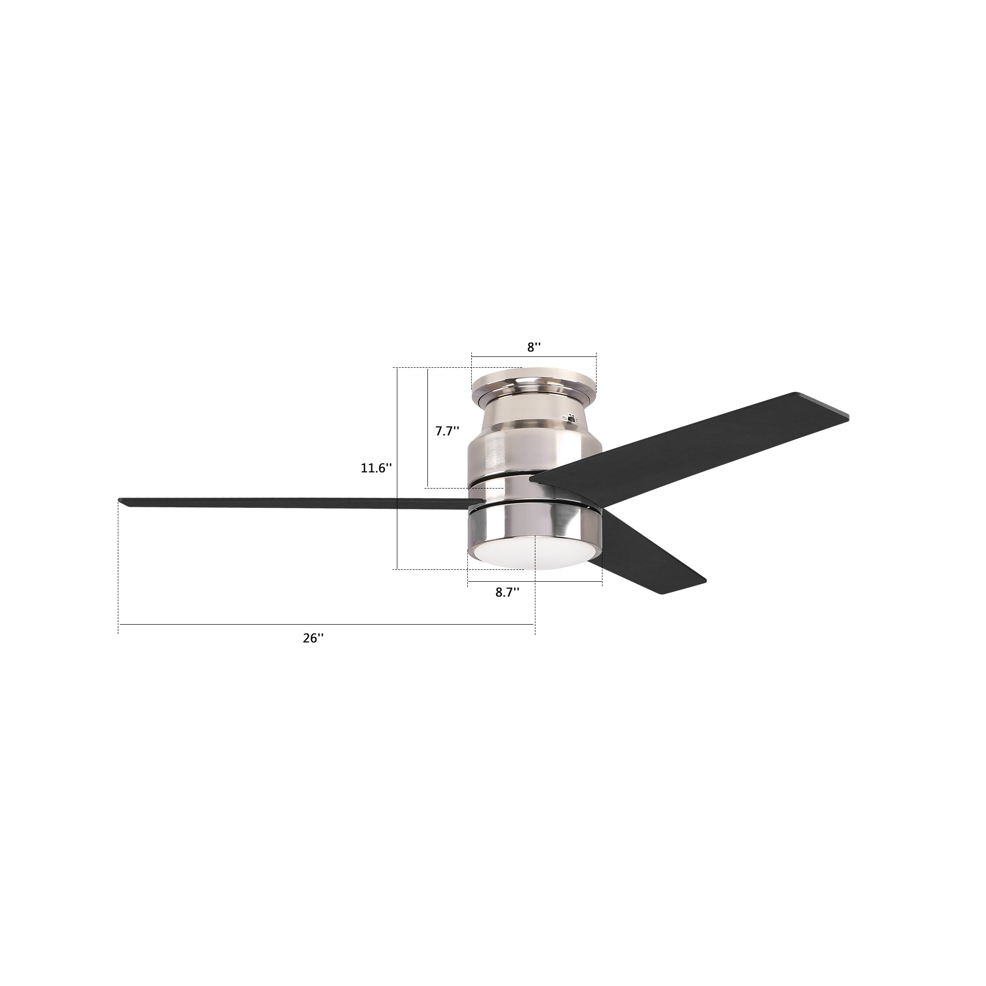 Smafan Ranger Smart Ceiling Fan blends elegantly into its surroundings while providing a cooling effect and strong airflow that large indoor living spaces need. Ranger’s energy-efficient LED light kit has 3000 lumens and lasts over 50000+ hours and its warm soft white light creates an inviting space. Ranger’s energy-efficient and completely silent motor provides a comfortable environment for any indoor spaces. 