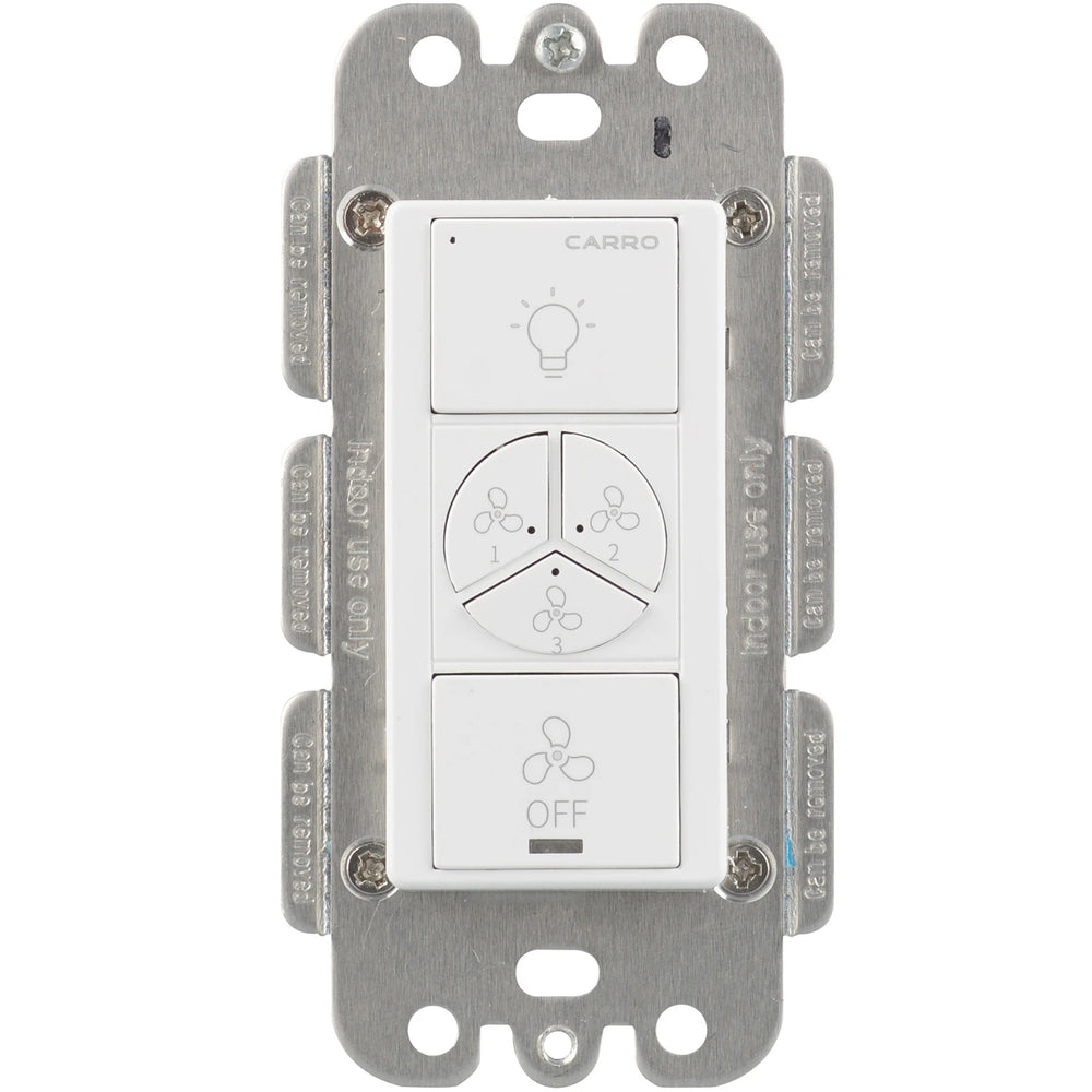 Carro Home Smart Wall Switch Controller for Ceiling Fans (2 Gang)