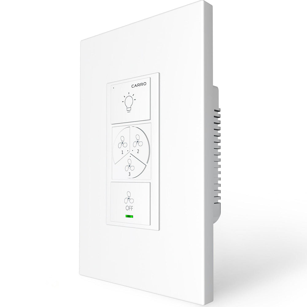 Carro Home Smart Wall Switch Controller for Ceiling Fans (2 Gang)