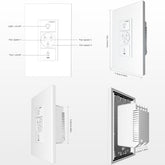 Carro Home Smart Wall Switch Controller for Ceiling Fans (2 Gang)