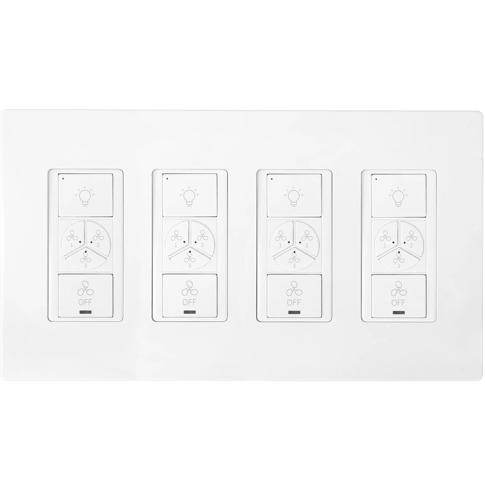 Carro Home Smart Wall Switch Controller For Ceiling Fans (4 Gang)