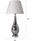 Tulip Ombre Droplet Glass Table Lamp 28" (Set of 2)
