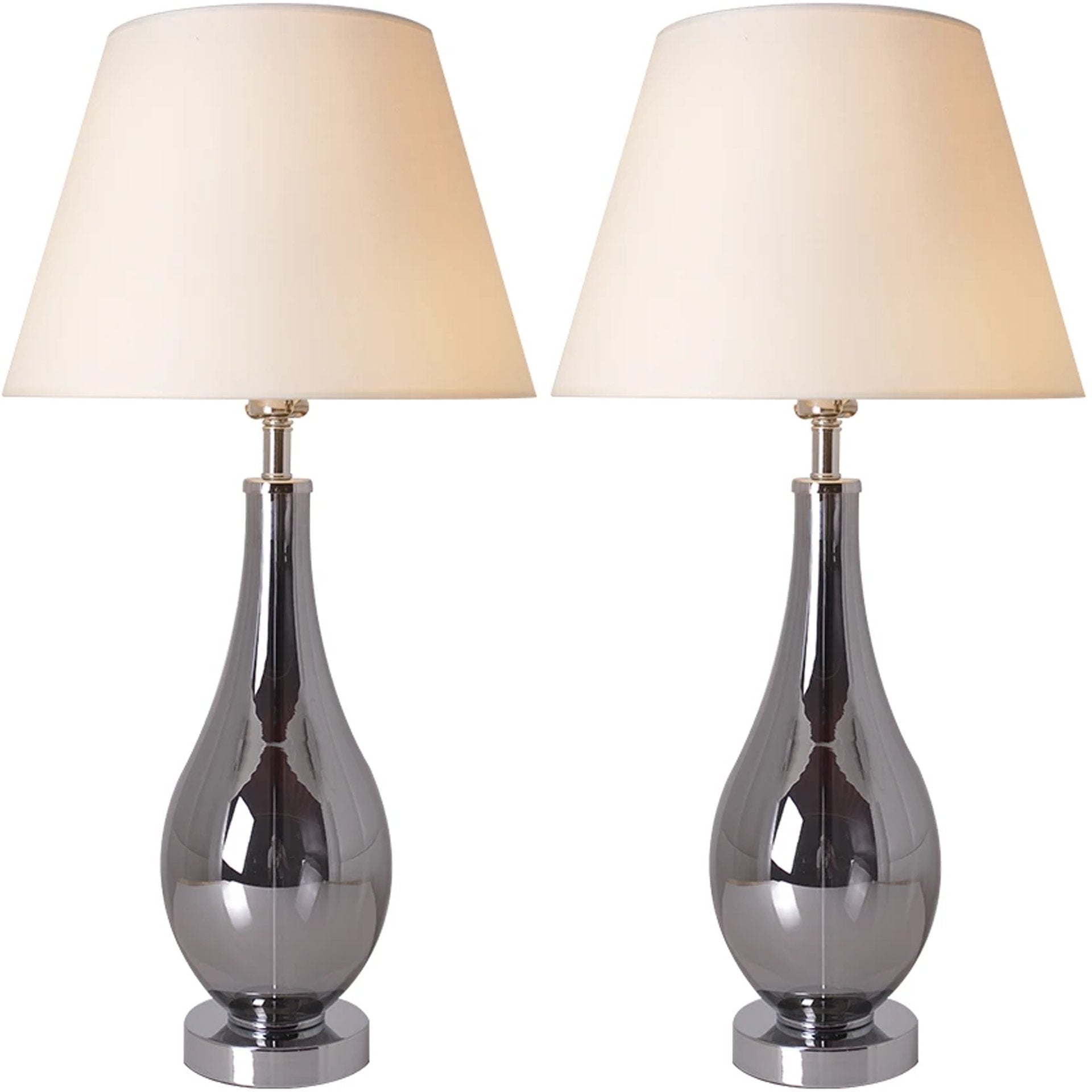 Tulip Ombre Droplet Glass Table Lamp 28&quot; (Set of 2)