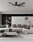 This Smafan Voyager 52'' smart ceiling fan keeps your space cool, bright, and stylish. It is a soft modern masterpiece perfect for your large indoor living spaces. This Wifi smart ceiling fan is a simplicity designing with Black finish, use elegant Plywood blades, Glass shade and has an integrated 4000K LED daylight. The fan features Remote control, Wi-Fi apps, Siri Shortcut and Voice control technology (compatible with Amazon Alexa and Google Home Assistant ) to set fan preferences.