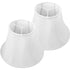 Ivory White Carro Home Bell Lamp Shade 5"x10"x8"(Spider Fitting)-Set Of 2 