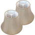 Soft Taupe Carro Home Bell Lamp Shade 7x12x9 (Spider Fitting) - Set of 2 