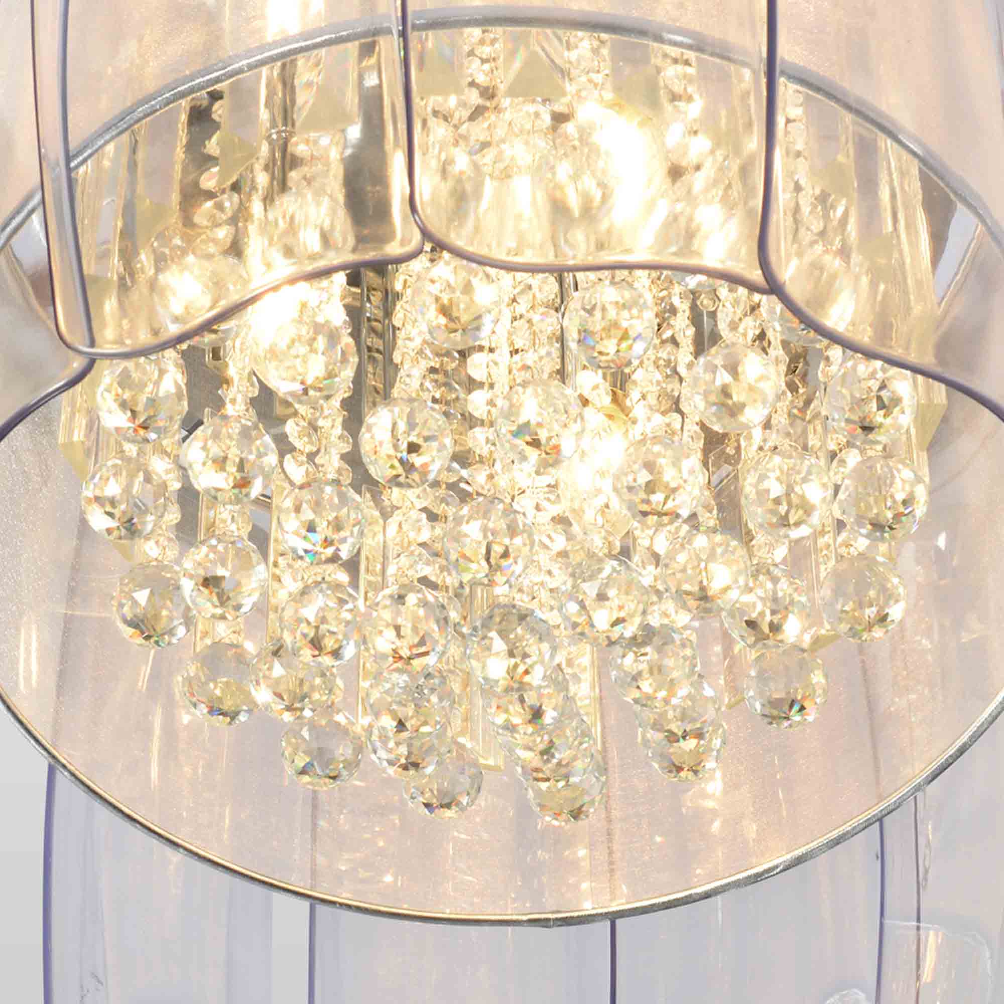 SMART FAN，ALEXA CEILING FAN, WIFI CEILING FAN.BLOSSOM 50"?SMART CRYSTAL CHANDELIER CEILING FAN WITH LED LIGHT 