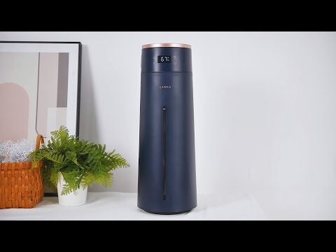 Carro Jacinto Humidifier, with Ultrasonic Technology, quietly disperses a sufficient amount of cool mist into the air providing relief from the dry air. The humidifier is equipped with a 1-8 hours timer and variable touch/APP mist control. 