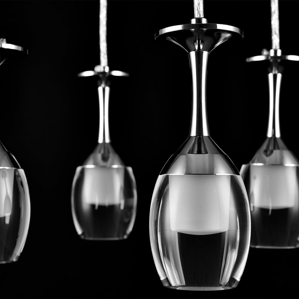 It brings fun light that can be used in every occasion. The pendant light features Wi-Fi apps, Siri Shortcut and Voice control technology (compatible with Amazon Alexa and Google Home Assistant) to set the pendant light dimmable and RGB multicolor. This pendant light can satisfy not only the various color lighting effect settings, but also the more dim color variations that slowly change. The light colors are vivid and bright and dimmable. 