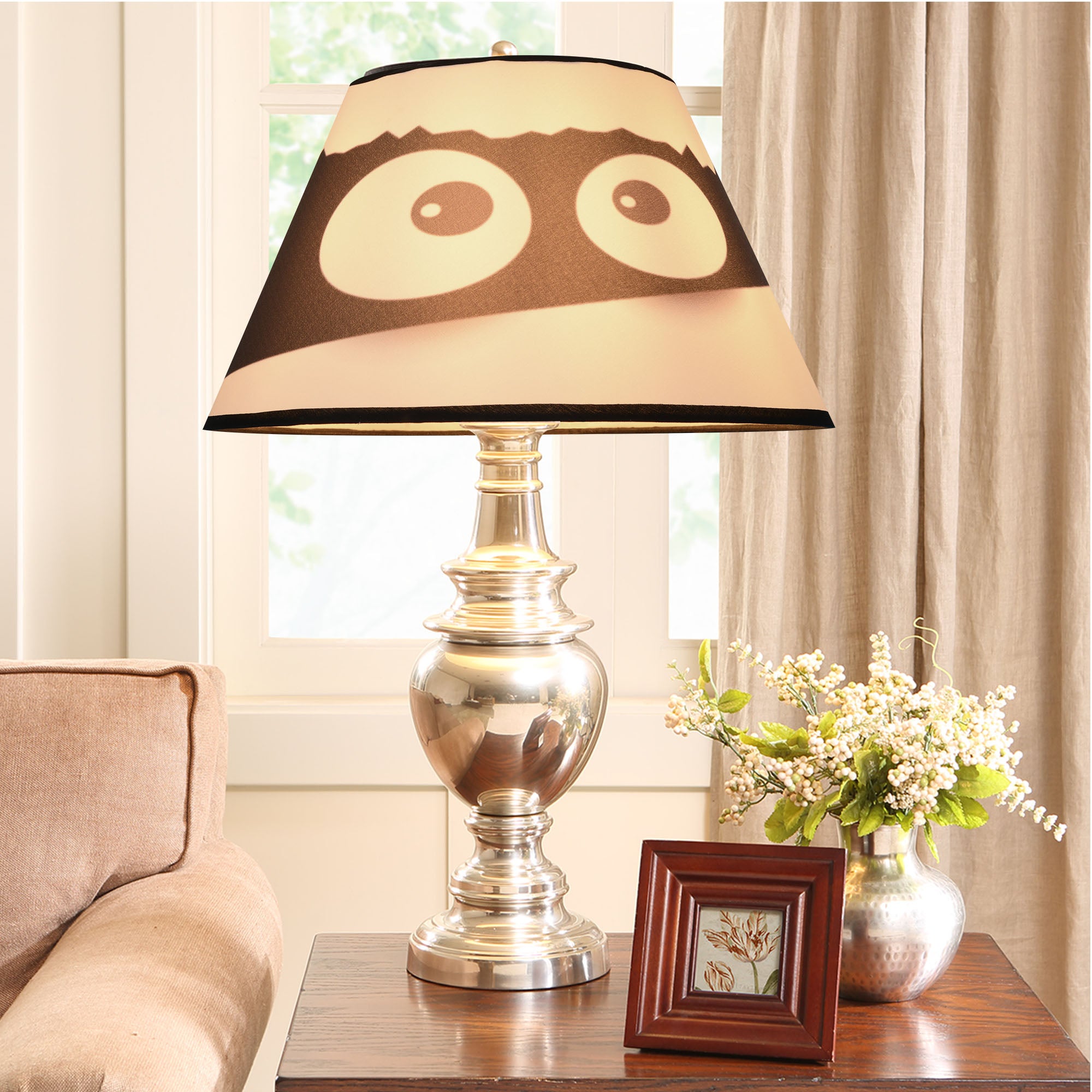 This Halloween themed fun, yet elegant Carro Home Collection Lamp Shade will refresh the look of your favorite lamp. You’ll be ready for Halloween in a snap! With its clean lines and stylish design, this Carro Home Collection Lamp Shade is perfect addition to your home décor. Beautiful fabric with satin finish helps to repel stain and dust. The sturdy and durable structure makes easy for you to store away without taking much of a space.