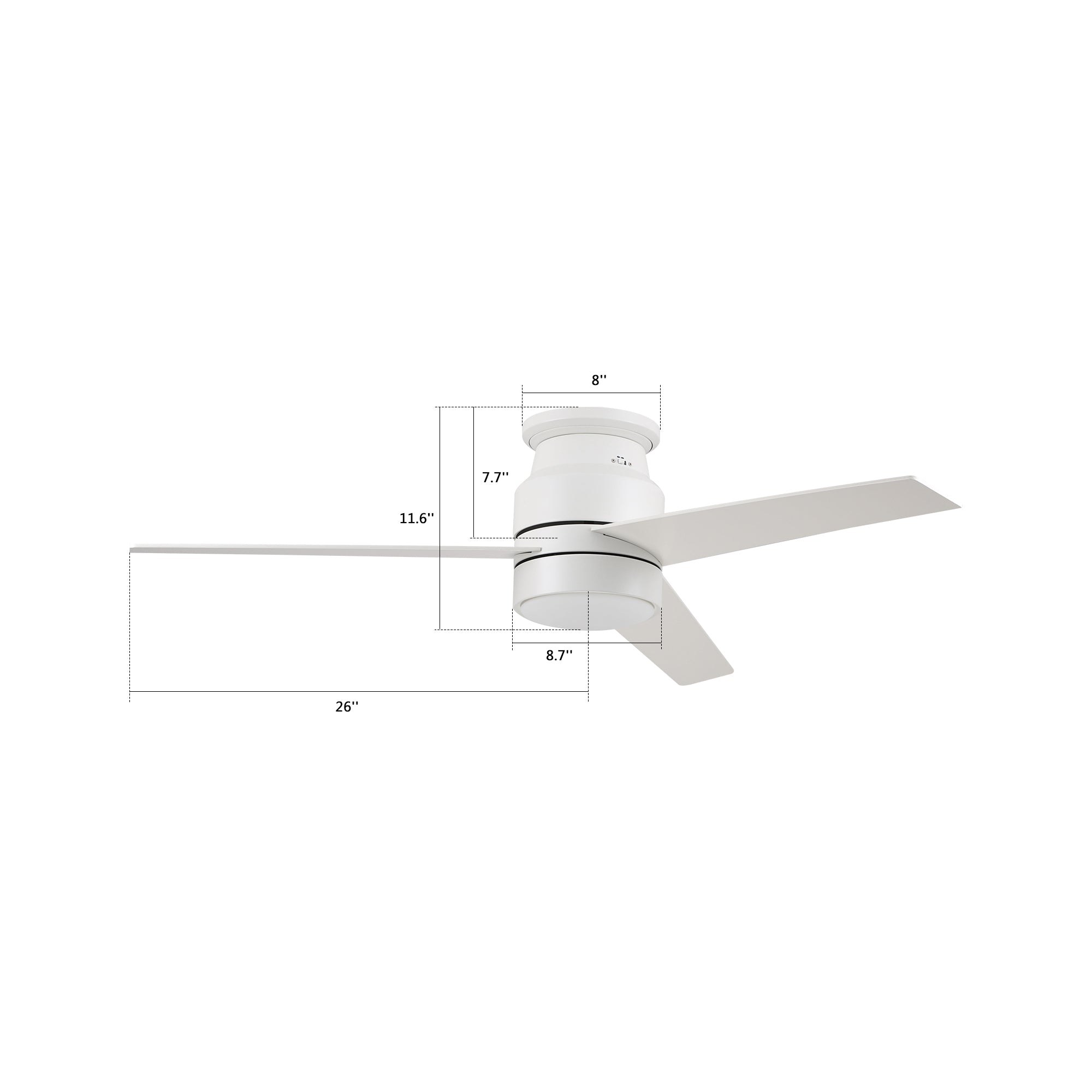 Smafan Ranger Smart Ceiling Fan blends elegantly into its surroundings while providing a cooling effect and strong airflow that large indoor living spaces need. Ranger’s energy-efficient LED light kit has 3000 lumens and lasts over 50000+ hours and its warm soft white light creates an inviting space. Ranger’s energy-efficient and completely silent motor provides a comfortable environment for any indoor spaces. 