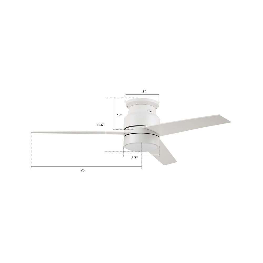 Smafan Ranger Smart Ceiling Fan blends elegantly into its surroundings while providing a cooling effect and strong airflow that large indoor living spaces need. Ranger’s energy-efficient LED light kit has 3000 lumens and lasts over 50000+ hours and its warm soft white light creates an inviting space. Ranger’s energy-efficient and completely silent motor provides a comfortable environment for any indoor spaces. 